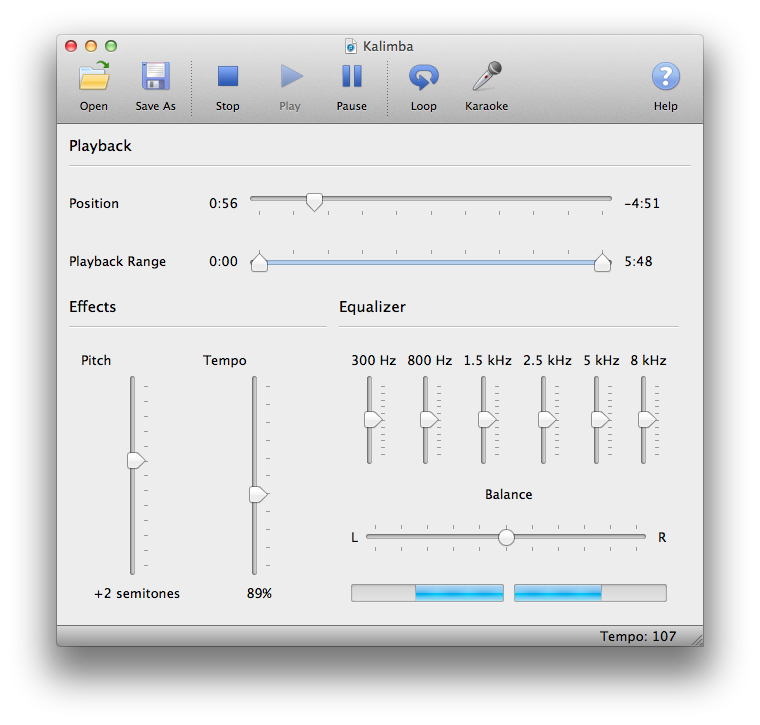 Change the pitch or speed of any song!