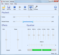 Pitch Switch is the easiest way to speed up, slow down and change the key of any song.